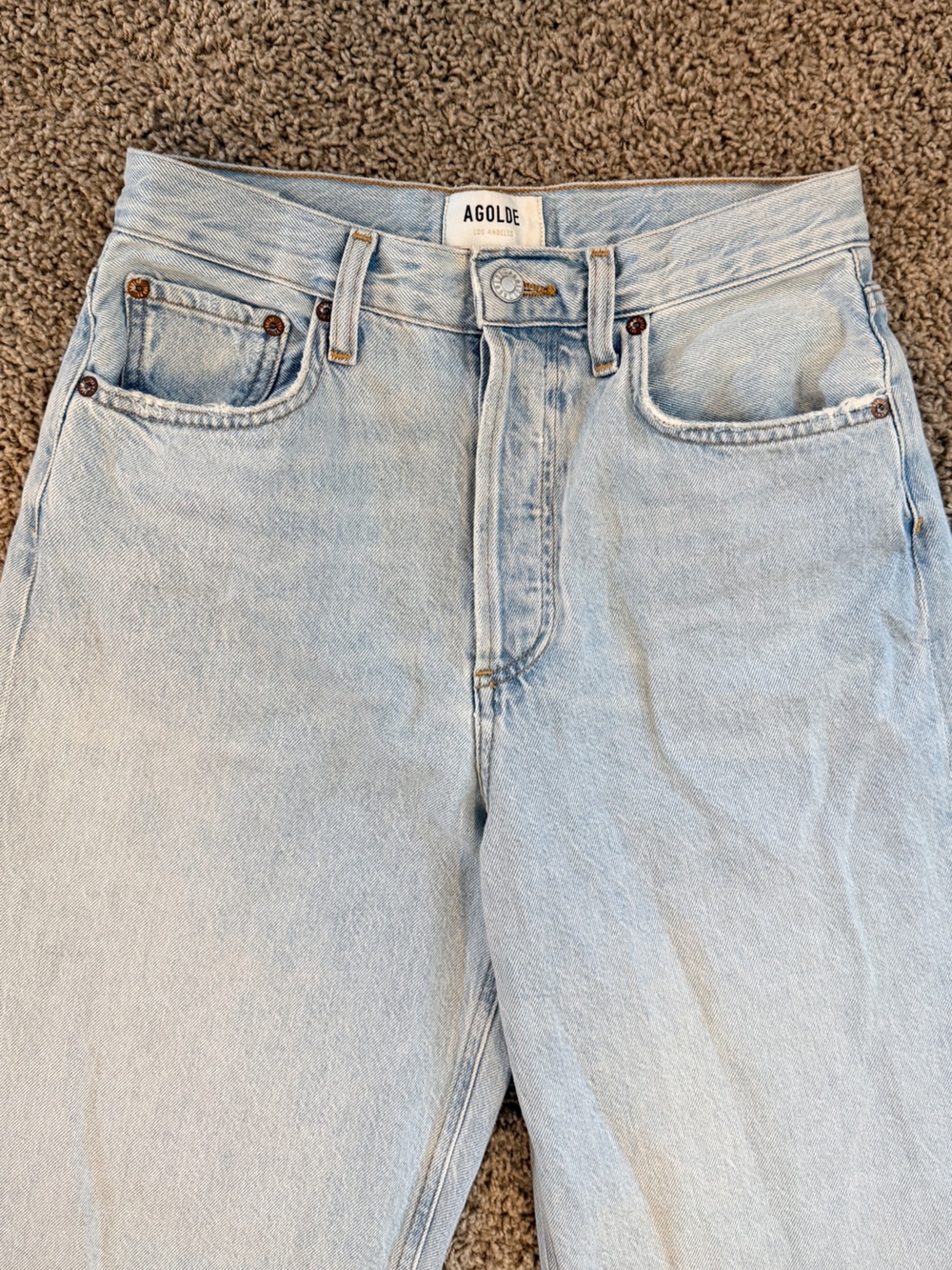 Revolve Agolde Low Slung Baggy Jeans in Fragment - Picture 5 of 13
